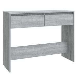 vidaXL konsolbord 100x35x76,5 cm konstrueret tr&aelig; gr&aring; sonoma-eg