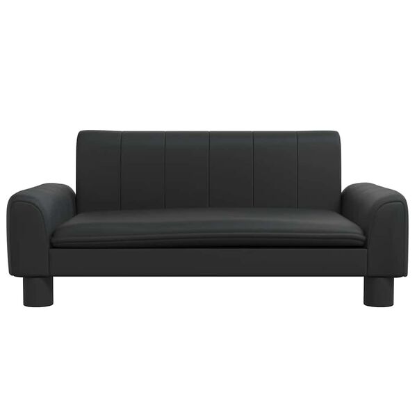 vidaXL sofa til b&oslash;rn 70x45x30 cm kunstl&aelig;der sort