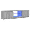 vidaXL tv-bord med LED-lys 140x40x36 cm gr&aring; sonoma-eg