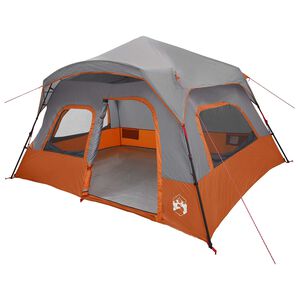 vidaXL &Oslash;jeblikkeligt Telt Gr&aring; og orange 340 x 280 x 190 cm