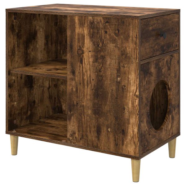 vidaXL Kat Hus R&oslash;get eg 72 x 42.5 x 70 cm Konstrueret tr&aelig;