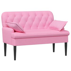 vidaXL L&aelig;nestol med knap tufting Lyser&oslash;d 111 x 68 x 80 cm Stof