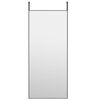 vidaXL d&oslash;rspejl 40x100 cm glas og aluminium sort