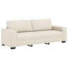vidaXL | Sofa | med pude med pude Beige 221 x 77 x 82 cm Linned