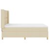 vidaXL Box spring seng med madras Creme 140 x 200 cm Stof