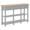 vidaXL konsolbord 120 x 30 x 76 cm MDF gr&aring;