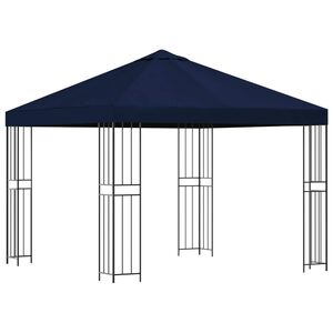 vidaXL Pavillon 3 x 3 m Bl&aring; Polyester og St&aring;l 190 gsm