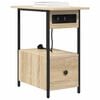 vidaXL Natskab med skuffe Sonoma eg 60 x 30 x 61 cm Konstrueret tr&aelig;