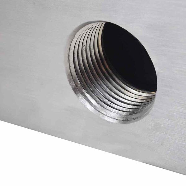 Rektangul&aelig;r vandfaldsfont&aelig;ne til pool rustfrit st&aring;l 60 cm