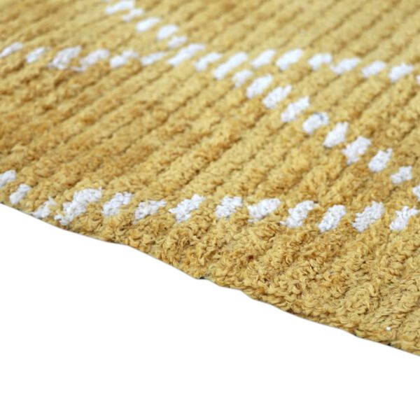 Dutch Lifestyle gulvtæppe Florence Neu 230x160 cm sennepsgul