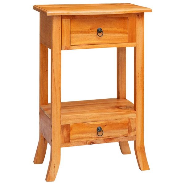 vidaXL Konsolbord Naturfarvet 50,5 x 30 x 75,5 cm Massiv Mahogni