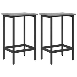vidaXL Barb&aelig;nk 2 stk. Gr&aring; Sonoma 40 x 32 x 64 cm Konstrueret tr&aelig;