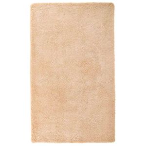 vidaXL shaggy gulvt&aelig;ppe NAVARRA 60x100 cm h&oslash;je luv polyester beige