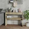 vidaXL konsolbord 102x30x80 cm konstrueret tr&aelig; sonoma-eg