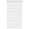 vidaXL zebragardin 70,9x120 cm stofbredde 66,7 cm hvid