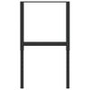 vidaXL stel til arbejdsb&aelig;nk 2 stk. 55x(69-95,5) cm metal sort