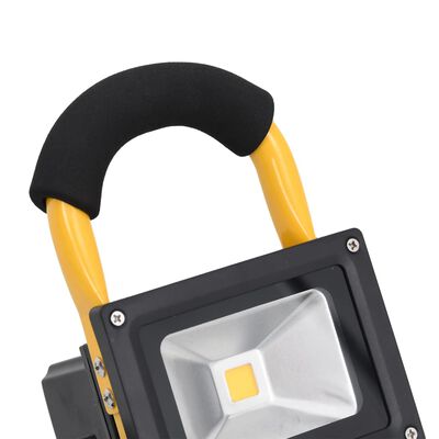 vidaXL genopladelig LED-projektør med håndtag 30 W kold hvid