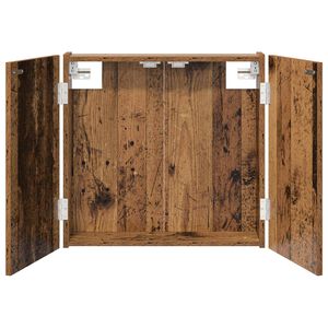 vidaXL Dartboard Skab Gammelt tr&aelig; 56 x 12 x 53,5 cm Konstrueret tr&aelig;