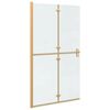 vidaXL Walk-In brusev&aelig;g Guld 110 x 6,5 x 190 cm
