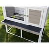 Kerbl gnaverhus Lucky med metalbund 115x65x100 cm hvid