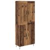 vidaXL Highboard Gammelt træ 69,5 x 34 x 180 cm Konstrueret træ