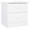 vidaXL sengebord ALTA 41x35x41 cm massivt fyrretr&aelig; hvid