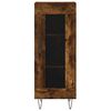 vidaXL skab 34,5x34x180 cm konstrueret træ røget egetræ