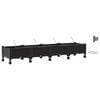 vidaXL Havekrukke med vanding og hjul 4 stk. Sort 160 x 40 x 28 cm PP