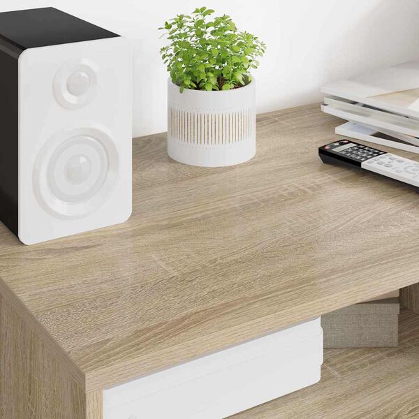 vidaXL TV-skab med skuffe Sonoma eg 100 x 48 x 43 cm Konstrueret tr&aelig;