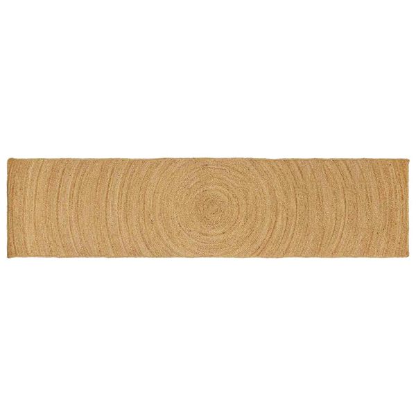 vidaXL Omr&aring;det&aelig;pper Rektangul&aelig;r Brun 80 x 400 cm Jute