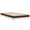 vidaXL sengeramme 100x200 cm uden madras konstrueret tr&aelig; brunt eg