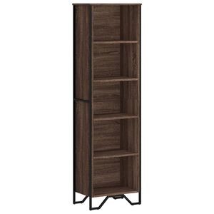vidaXL bogreol 50x31x169 cm konstrueret tr&aelig; brun egetr&aelig;sfarve