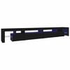 vidaXL tv-bord med LED-lys 290x36,5x40 cm sort