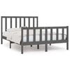 vidaXL sengeramme 120x190 cm Small Double massivt tr&aelig; gr&aring;