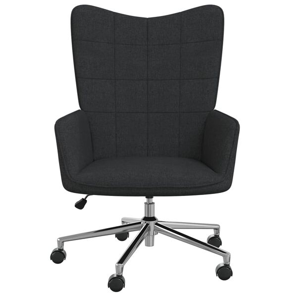 vidaXL l&aelig;nestol stof sort