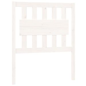 vidaXL sengeg&aelig;rde 80,5x4x100 cm massivt fyrretr&aelig; hvid
