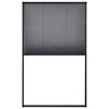vidaXL plisseret insektnet til vinduer 120x160 cm aluminium antracit