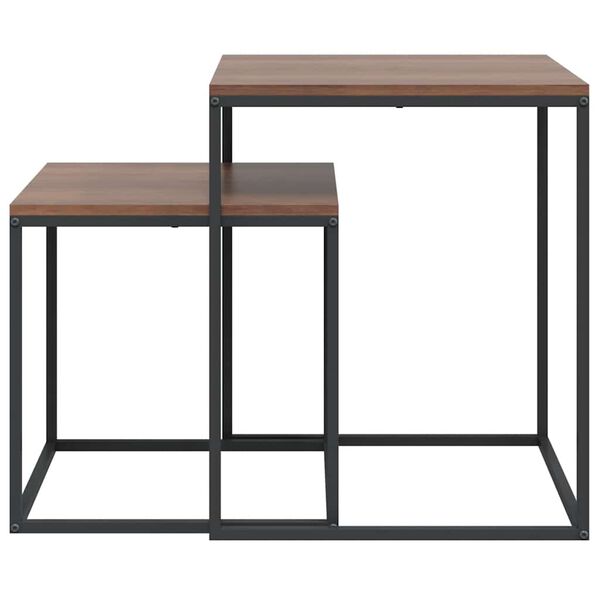 vidaXL sofaborde 2 stk. konstrueret tr&aelig; og metal