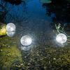 HI soldrevet flydende LED-damlys 9 cm