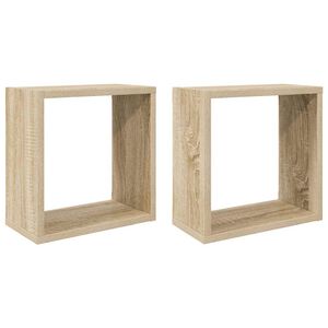 vidaXL v&aelig;ghylder 2 stk. 30x15x30 cm kubeformet sonoma-eg