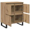 vidaXL Sideboard 2 pcs Artisan Egetr&aelig; 60 x 35 x 70 cm