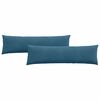 vidaXL Sofapuder 2 pcs Bl&aring; 145 x 40 cm Velourstof