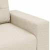 vidaXL Sofa 3 pcs Beige 221 x 80 x 80 cm Linned-blandet stof