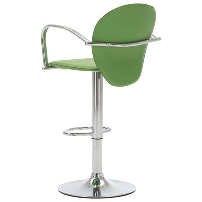 vidaXL barstol med armlæn kunstlæder grøn