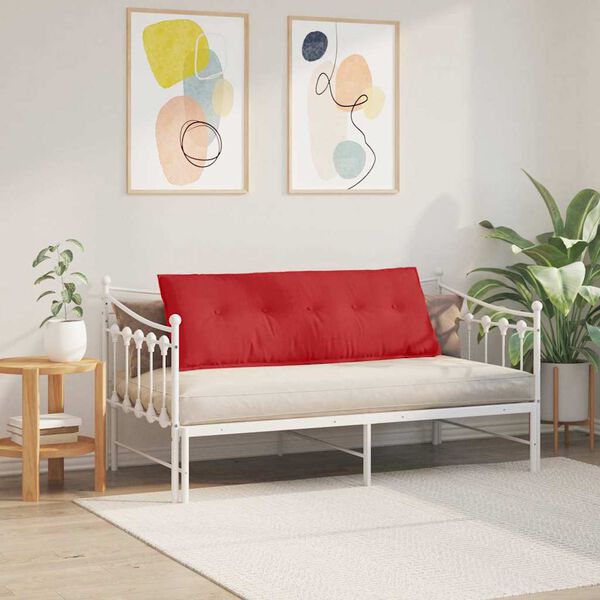 vidaXL Rygpude R&oslash;d 140 x 19 x 50 cm Stof