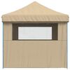 vidaXL Party Tent Beige 292 x 440 x 315 cm Oxford stof