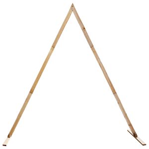 vidaXL Bryllupsbue Lys Brun 202 x 95 x 254 cm Massivt fyrretr&aelig;