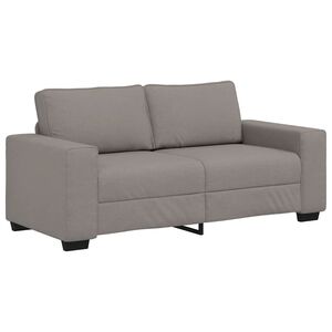 vidaXL 2-personers sofa 180x77x82 cm stof gr&aring;brun