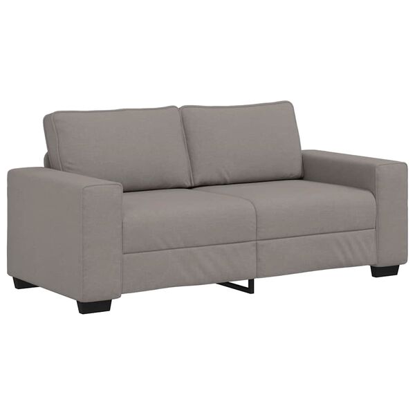 vidaXL 2-personers sofa 180x77x82 cm stof gr&aring;brun