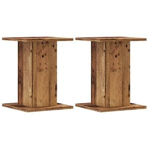 vidaXL h&oslash;jtalerstativer 2 stk. 30x30x40 cm konstrueret tr&aelig; antikt tr&aelig;